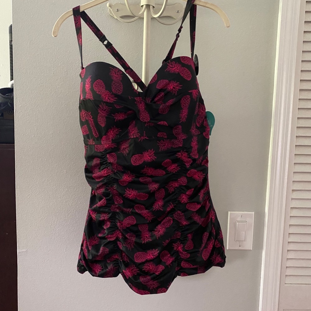 Torrid Pineapple Tankini Swim Suit
